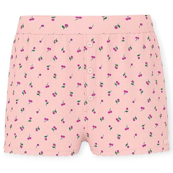 Victoria's Secret Pink Cherry Print Pointelle 100% Cotton Boxer Shorts XS NWT - Picture 5 of 16